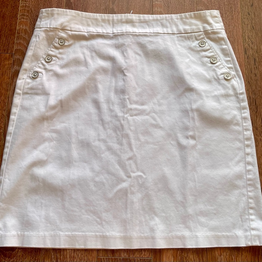 Sandro Ladies White Mini Pencil Skirt Casual Resort Wear